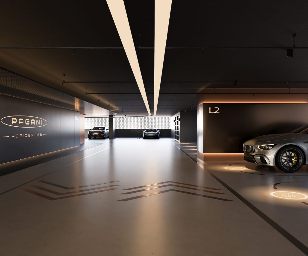 Pagani Residences garage 2