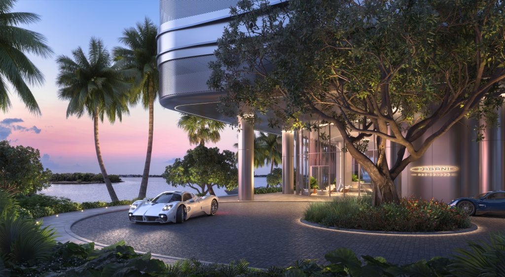 Pagani Residences amenities porte cochere arrival